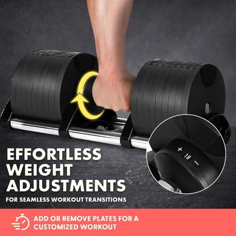 Large Fitness Equipment 70 Lbs - Adjustable Dumbbell Pair 40Kg recension och pris