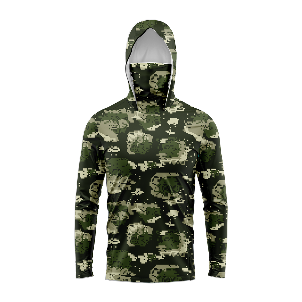 Men Hood Fishing Shirt long sl - Fishing recension och pris