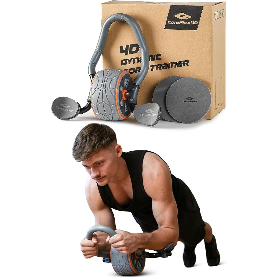 CoreFlex4D Ab Roller Wheel wit - Ab Roller Wheel With Elbow Support recension och pris