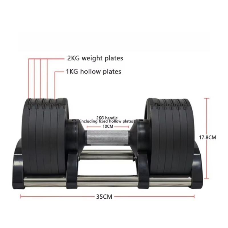Gym Fitness Equipment 20kg 24k - Adjustable Dumbbell Pair 40Kg recension och pris