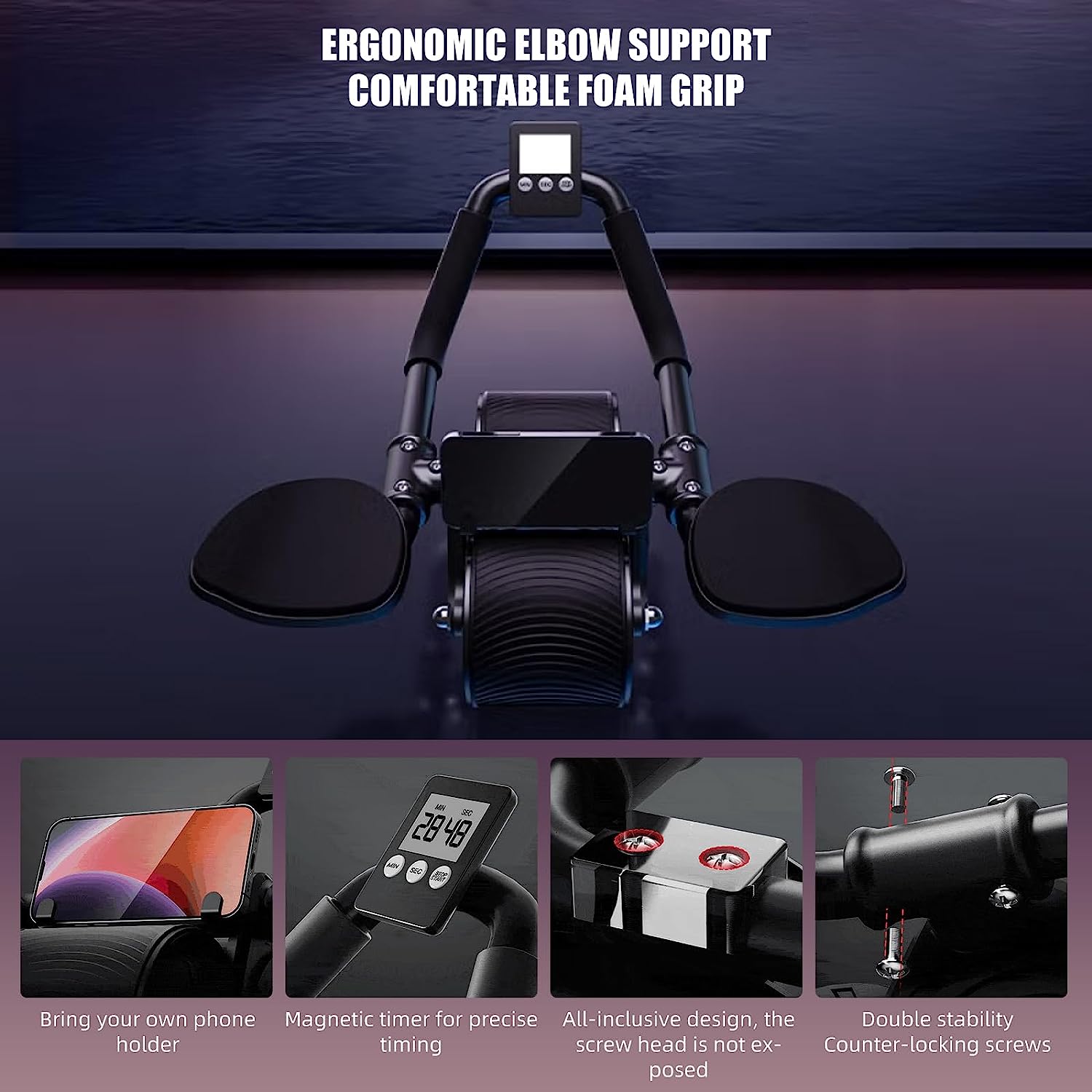 Elbow Support Automatic Reboun - Ab Roller Wheel With Elbow Support recension och pris