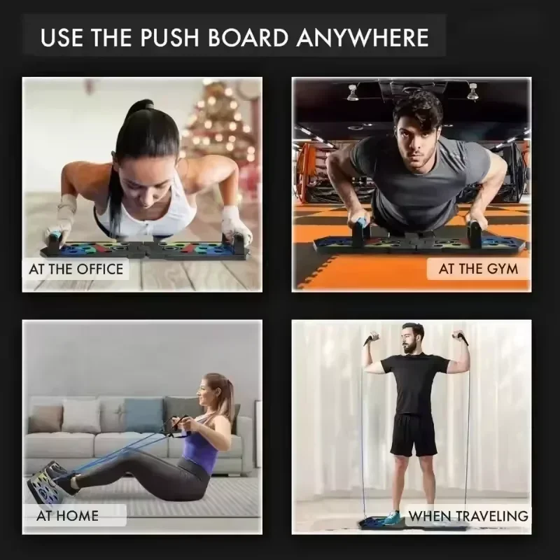 Portable Multifunctional Push- - Push Up Board Foldable Multi Function recension och pris